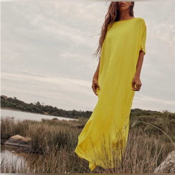 Zara unique long knit cape dress- size L NWT - Picture 9 of 10